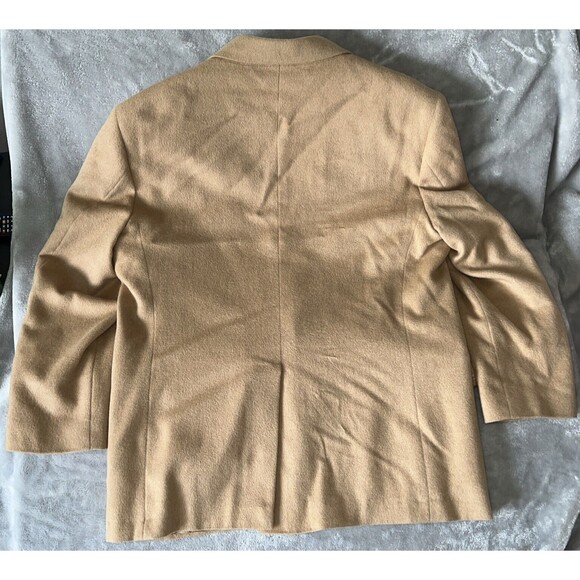 Joseph Richards Vintage 70s Mens 46R 100% Camel Hair USA Made Jacket Silk Lined - Picture 2 of 16